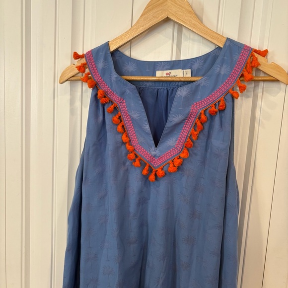 Vineyard Vines‎ Sunset Palm Tassel Dress Size Small - Picture 4 of 9